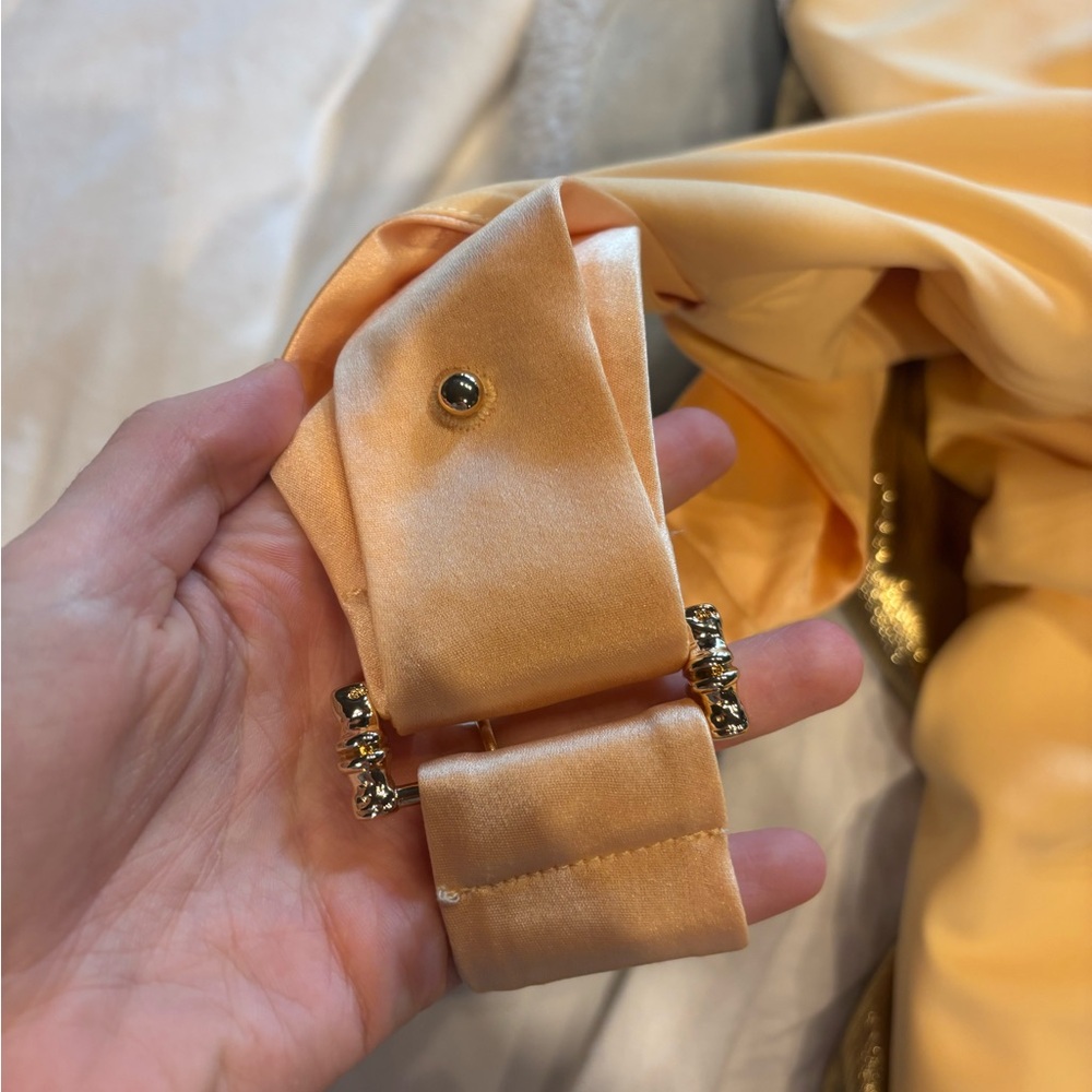 Acler Wycombe Buttermilk Backless Satin Dress in 6 - Picture 4 of 8